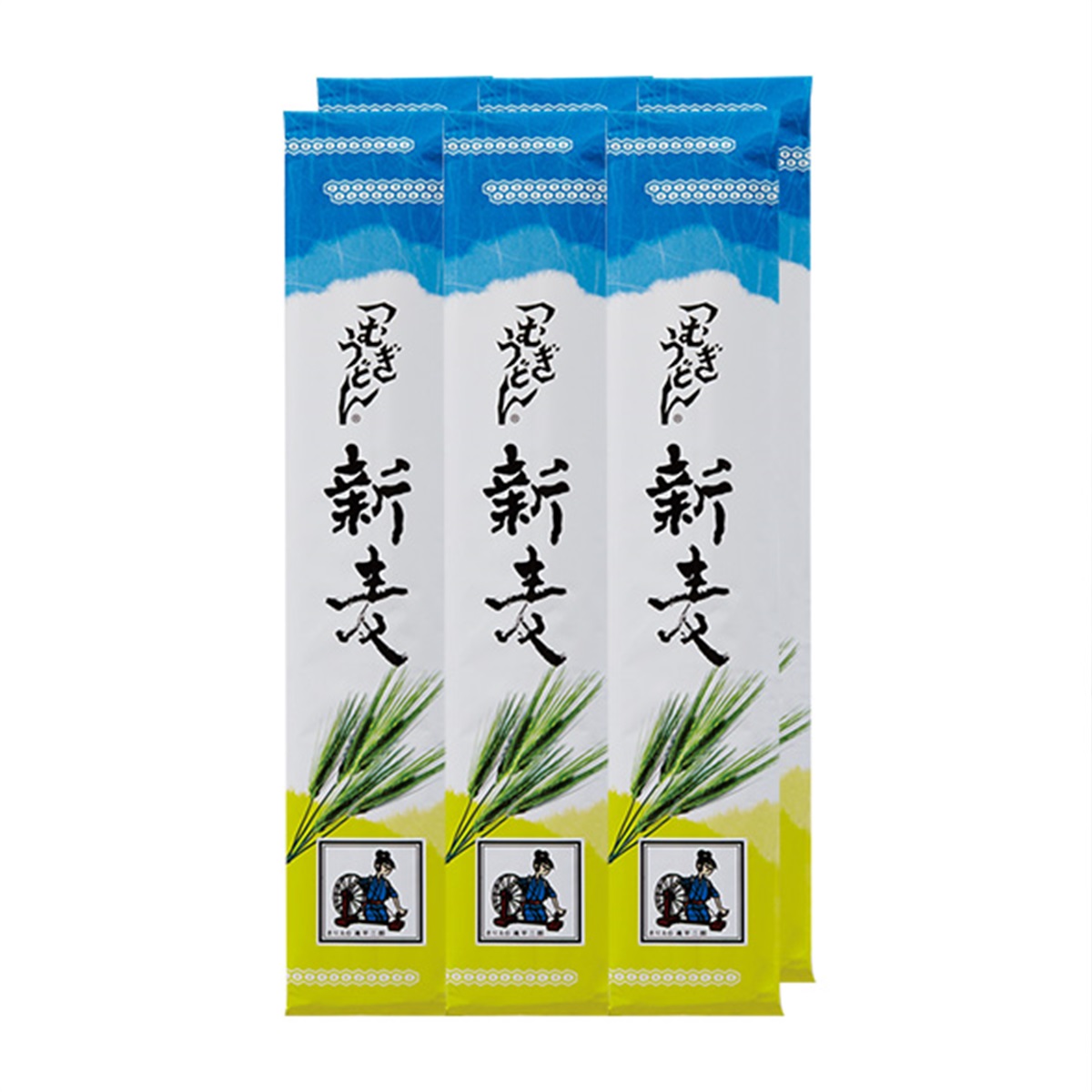 つむぎや［埼玉粉問屋］ [6N] 2025年度産 新小麦うどん・贈答箱(6袋)